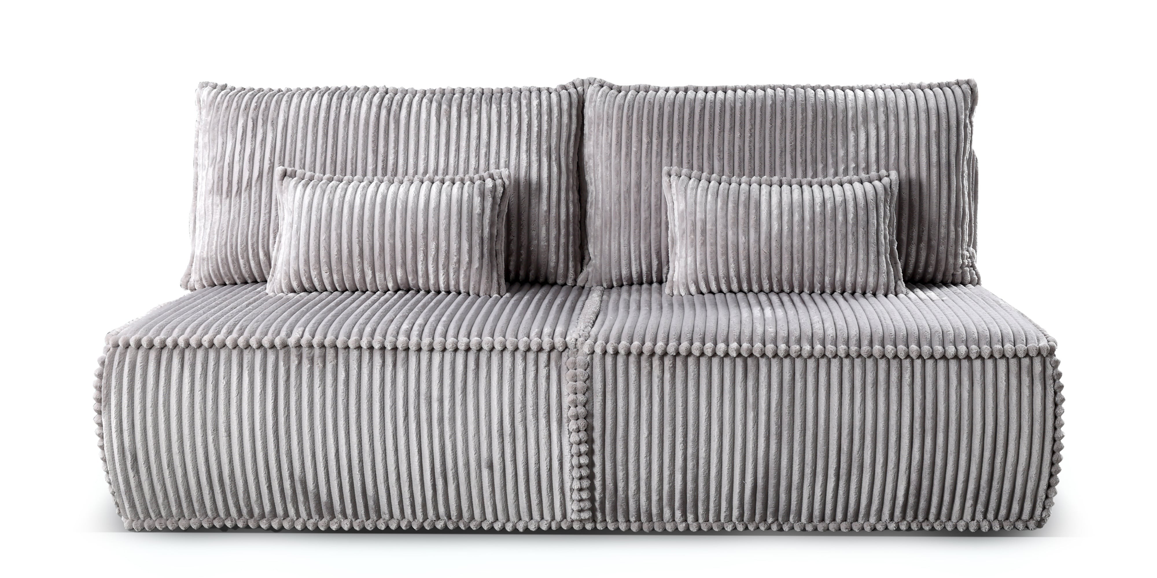 OU-3035 Sofa rozkładana Sofuto z pojemnikiem, ciemnoszara, sztruks