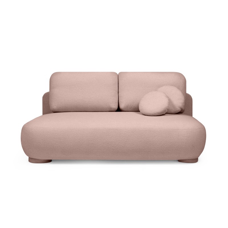 OU-3100 Sofa z funkcją spania i pojemnikiem Mikado, jasny beż boucle