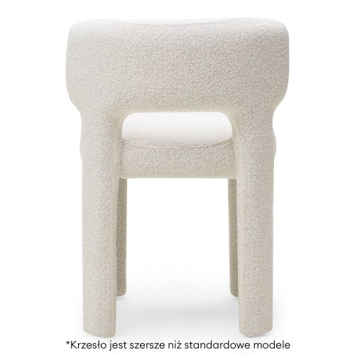 OU-2990 Krzesło tapicerowane Misu, kremowe/beżowe, nowoczesne