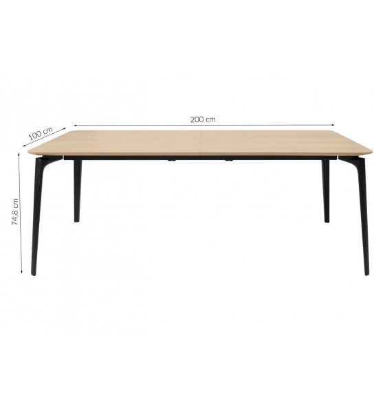 Stół do jadalni Connect 200x100 cm industrialny