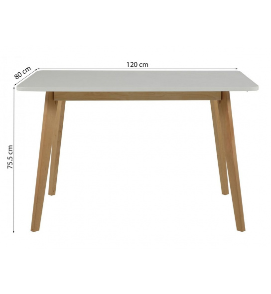 Stół Rava drewniany biały