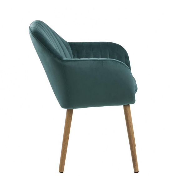 Krzesło do salonu Emilia zielone welur