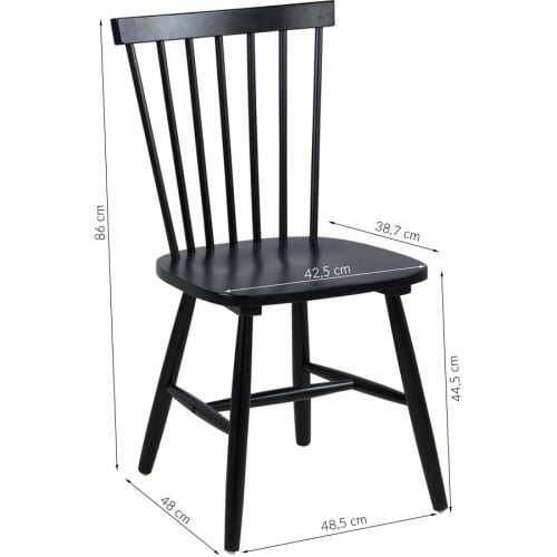 Krzesło kuchenne Riano czarne