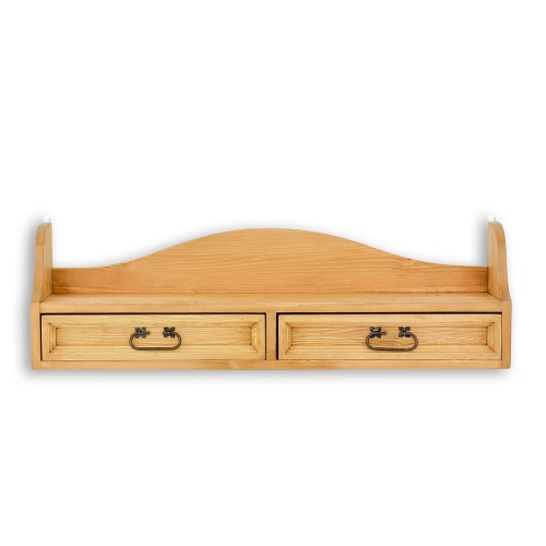Półka wisząca z szufladami Cevilo drewniana