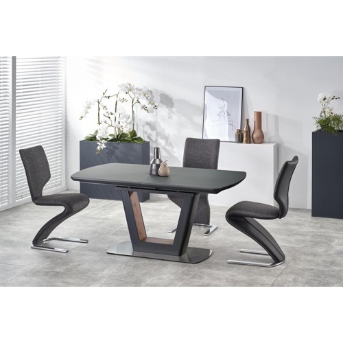 Stół rozkładany Bilotti 160-200x90cm czarny