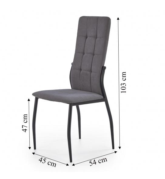 Krzesło do salonu K334 szare