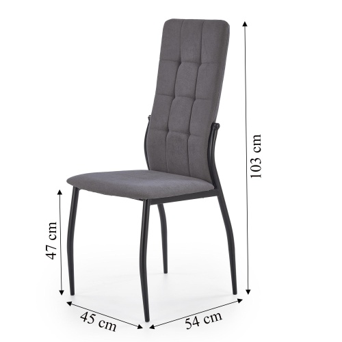 Krzesło do salonu K334 szare