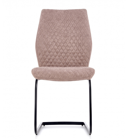 Krzesło tapicerowane K272 beżowe ekoskóra