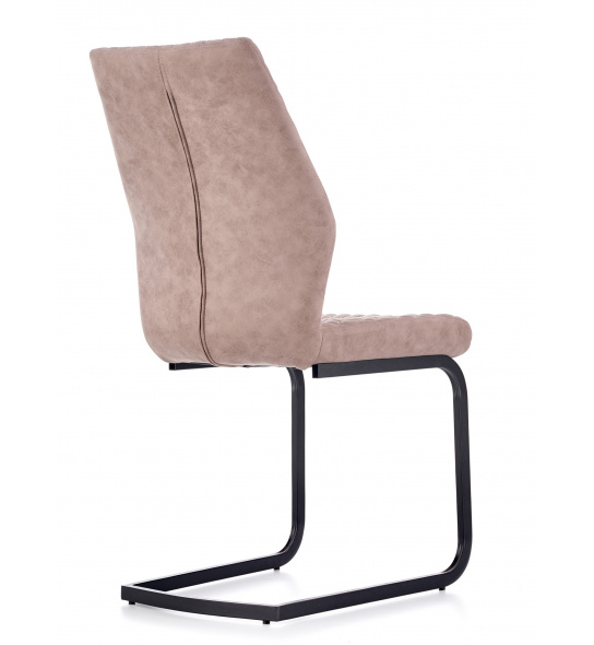 Krzesło tapicerowane K272 beżowe ekoskóra