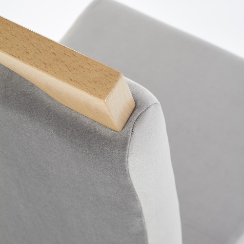 Krzesło drewniane Clarion szare/dąb miodowy nowoczesne