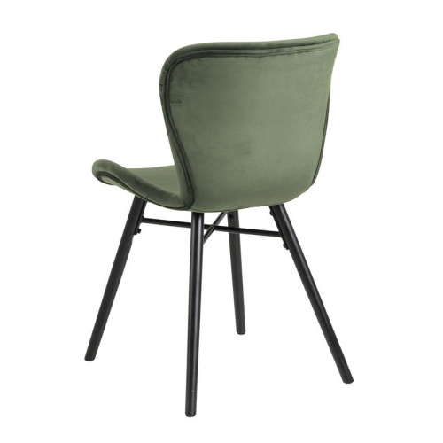 Krzesło do jadalni Batilda zielone welur