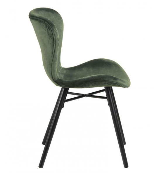 Krzesło do jadalni Batilda zielone welur