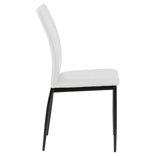 Krzesło do jadalni Demina białe ekoskóra