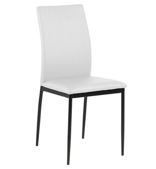 Krzesło do jadalni Demina białe ekoskóra
