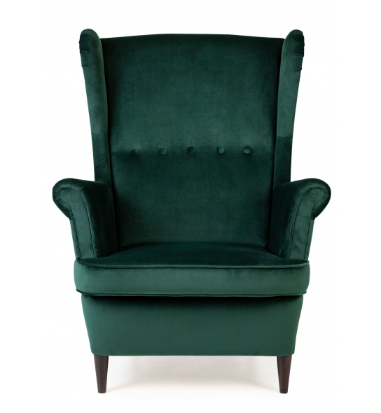 Fotel uszak Emilia zielony