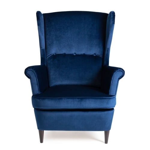 Fotel uszak Emilia niebieski