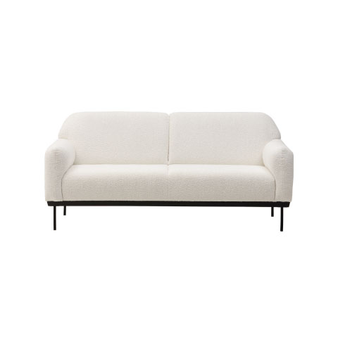 Anderson Sofa dwuosobowa biała, boucle